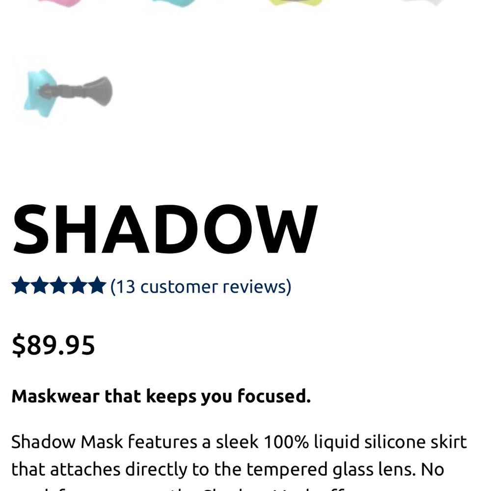 Oceanic Shadow Diving Mask - Picture 4 of 6